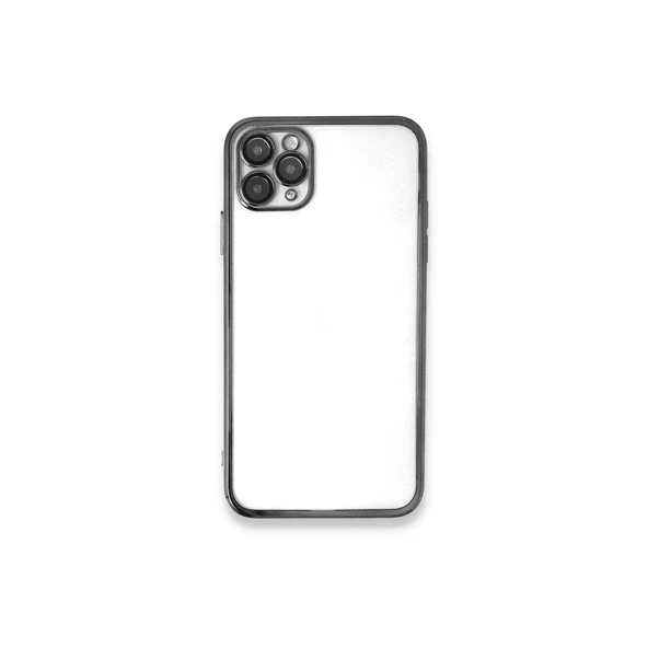 Apple İphone 11 Pro Kılıf Razer Lensli Silikon - Gümüş ürün görseli 1
