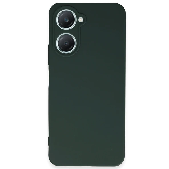 Vivo Y18 Kılıf First Silikon - Koyu Yeşil ürün görseli 1