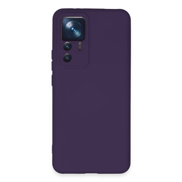 Xiaomi Mi 12t Pro Kılıf Nano İçi Kadife Silikon - Mor ürün görseli 1