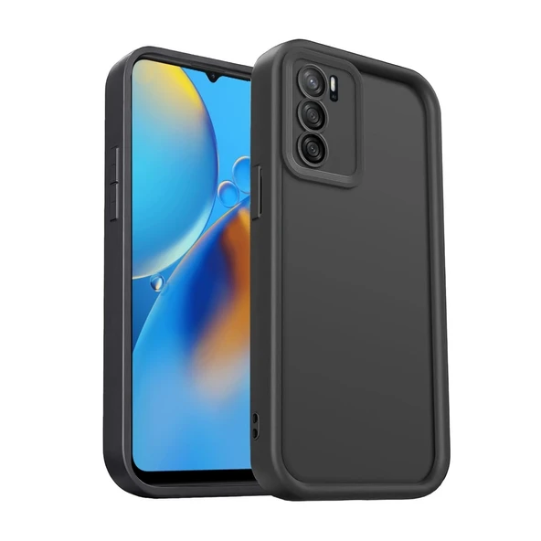 Oppo A16 Kılıf Viera Silikon - Siyah ürün görseli 1