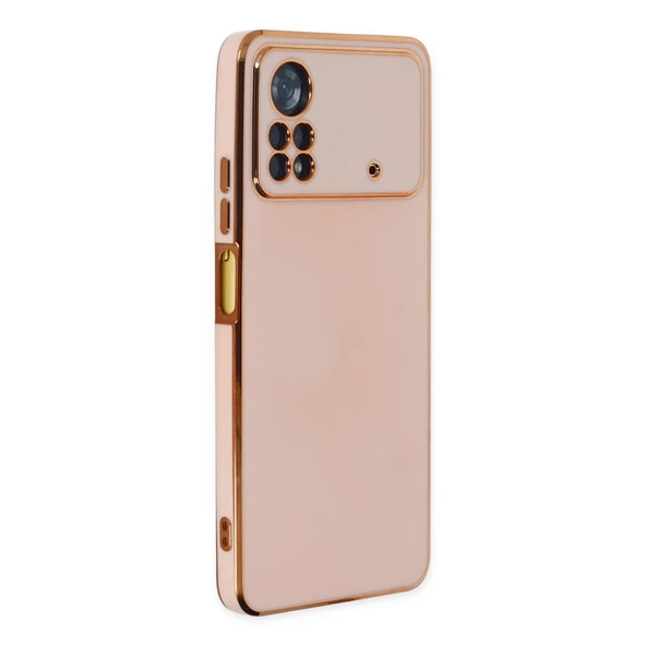 Xiaomi Poco X4 Pro 5g Kılıf Volet Silikon - Pembe ürün görseli 1