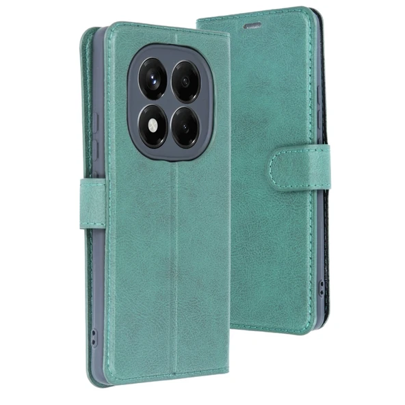 Xiaomi Redmi Note 14 4g Kılıf Trend S Plus Kapaklı Kılıf - Yeşil ürün görseli 1