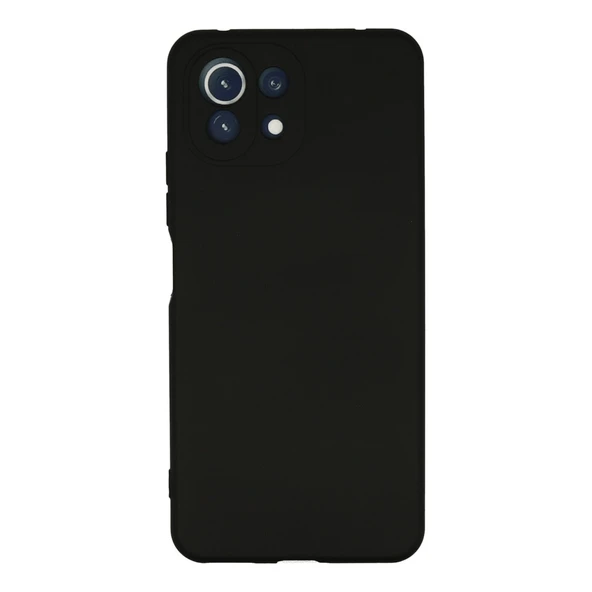 Xiaomi Mi 11 Lite Kılıf Nano İçi Kadife Silikon - Siyah ürün görseli 1