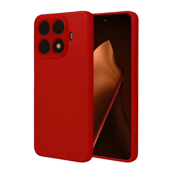 Xiaomi Mi 15t Pro Nano İçi Kadife Silikon - Kırmızı ürün görseli 1