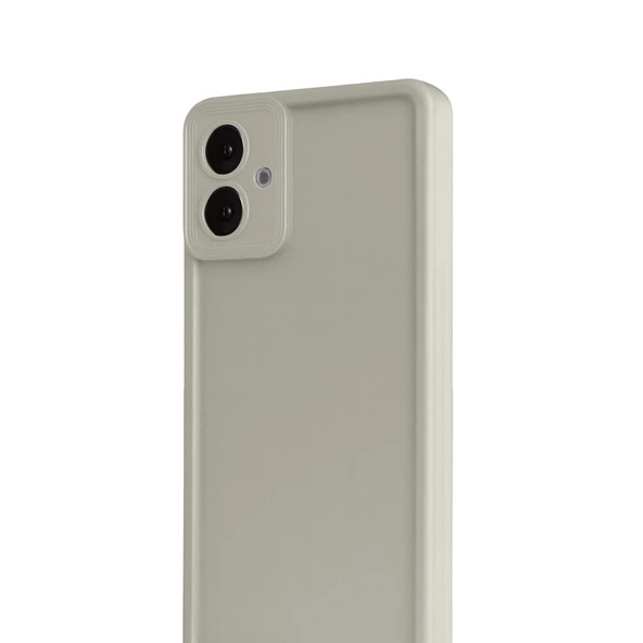 Samsung Galaxy A07 4g Viera Silikon - Krem - Resim 2