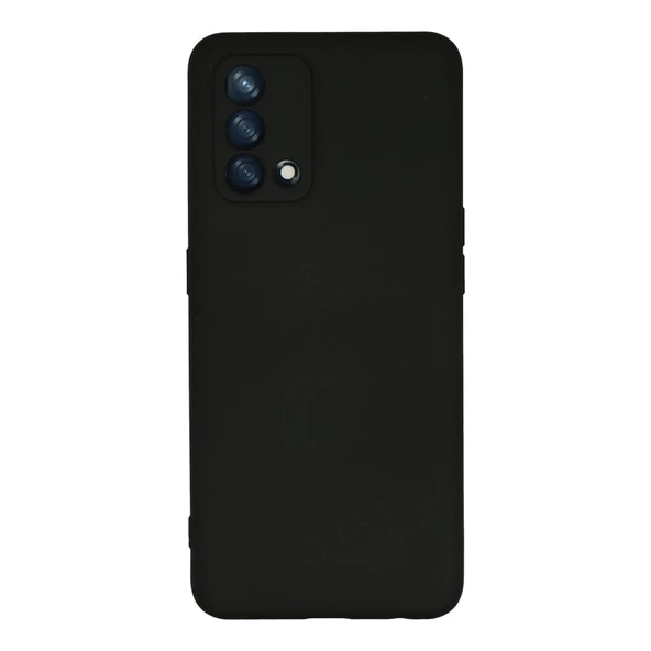 Oppo A74 4g Kılıf Nano İçi Kadife Silikon - Siyah ürün görseli 1