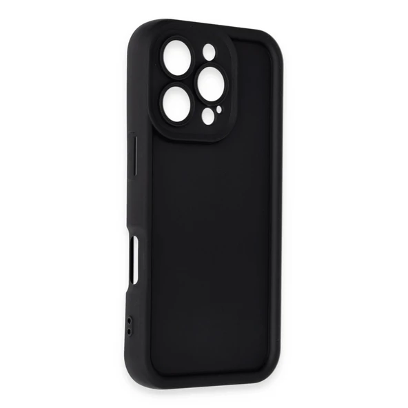 Apple İphone 16 Pro Kılıf Viera Silikon - Siyah - Resim 2