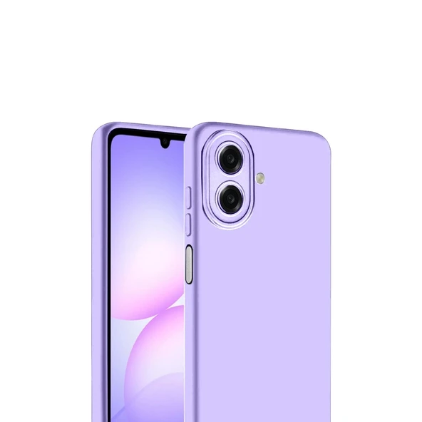 Samsung Galaxy A07 4g First Silikon - Lila - Resim 2