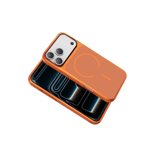 Joko Apple İphone 17 Pro Max Rush Magsafe Kapak - Turuncu - Resim 3