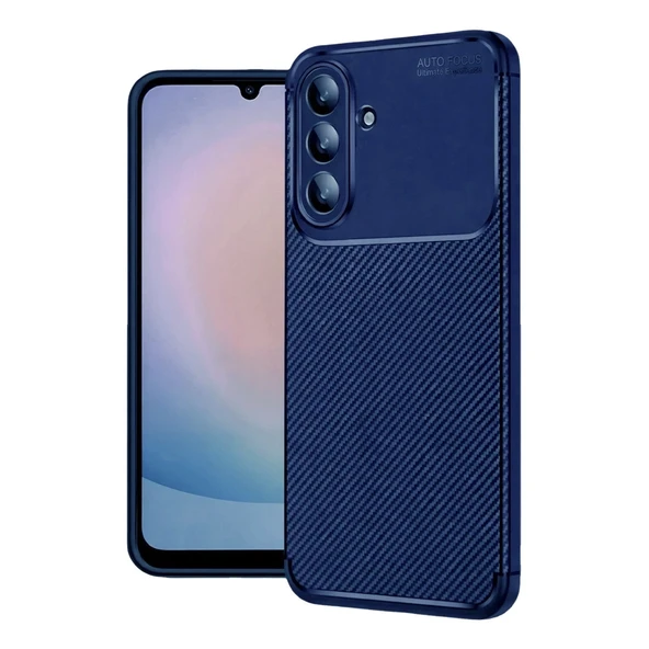 Samsung Galaxy S26 Plus Auto Focus Karbon Kapak - Lacivert ürün görseli 1