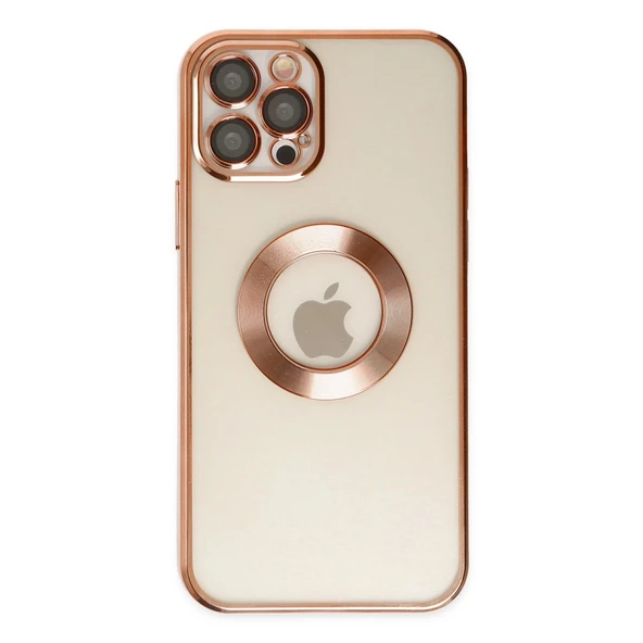 Apple İphone 12 Pro Kılıf Slot Silikon - Rose Gold ürün görseli 1