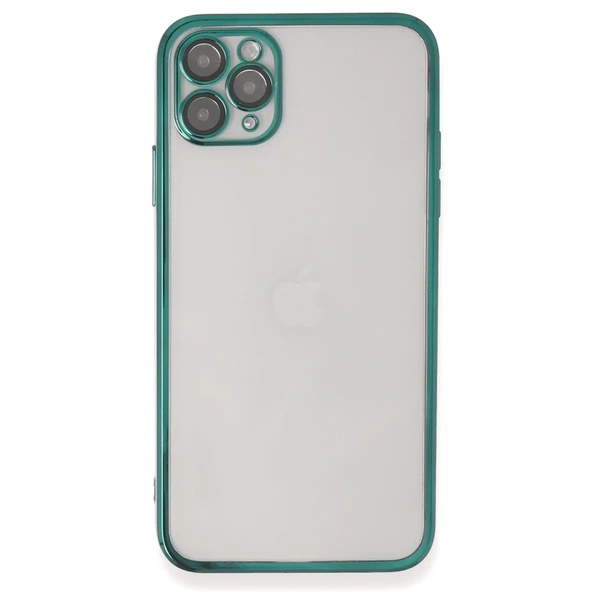 Apple İphone 11 Pro Kılıf Razer Lensli Silikon - Yeşil ürün görseli 1