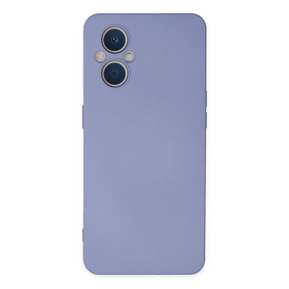 Oppo Reno 7 Lite Kılıf Nano İçi Kadife Silikon - Lila ürün görseli 1