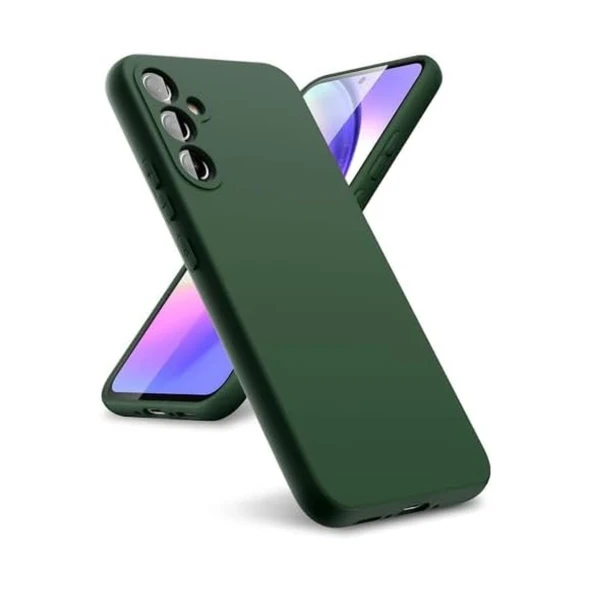 Samsung Galaxy A24 4g Kılıf First Silikon - Koyu Yeşil ürün görseli 1
