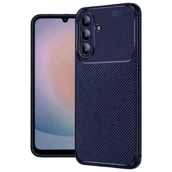 Samsung Galaxy A57 5g Auto Focus Karbon Kapak - Lacivert ürün görseli 1