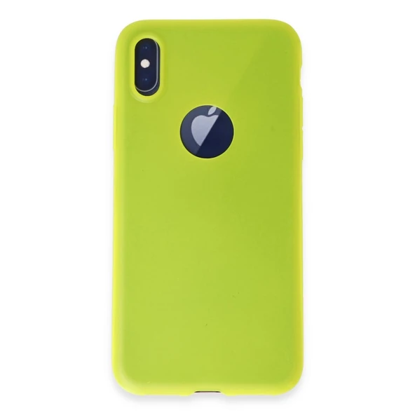 Apple İphone X Kılıf First Silikon - Parlak Sarı ürün görseli 1