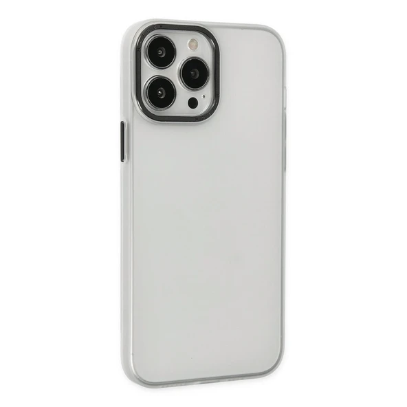 Apple İphone 13 Pro Max Kılıf Modos Metal Kapak - Şeffaf - Resim 2