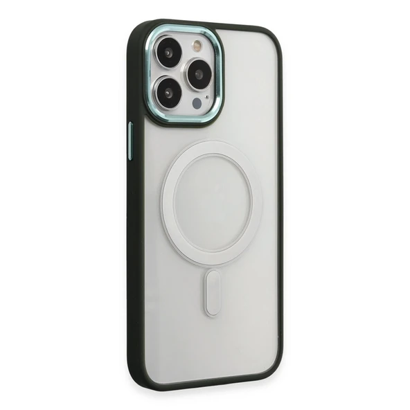 Apple İphone 15 Pro Kılıf Room Magneticsafe Silikon - Köknar Yeşili ürün görseli 1