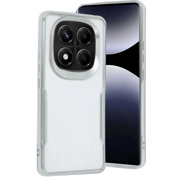 Xiaomi Redmi Note 14 Pro 4g Kılıf Boyi Silikon Kapak - Gümüş ürün görseli 1
