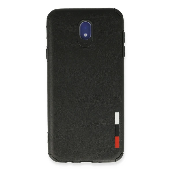 Samsung Galaxy J7 Pro / J730 Kılıf Loop Deri Silikon - Siyah ürün görseli 1