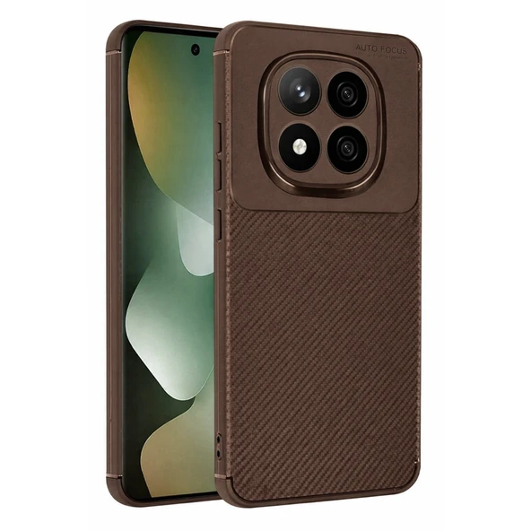 Xiaomi Redmi Note 15 Pro 5g Auto Focus Karbon Kapak - Kahverengi ürün görseli 1