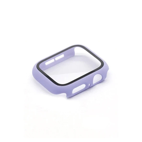 Apple Watch 38mm Camlı Kasa Ekran Koruyucu - Lila ürün görseli 1