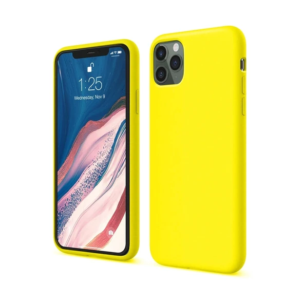 Apple İphone 11 Pro Kılıf First Silikon - Sarı ürün görseli 1