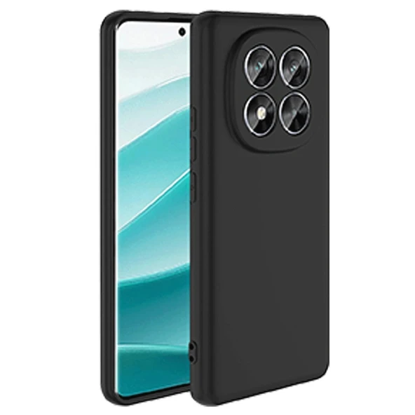 Xiaomi Redmi Note 14 Pro 5g Kılıf Nano İçi Kadife Silikon - Siyah ürün görseli 1