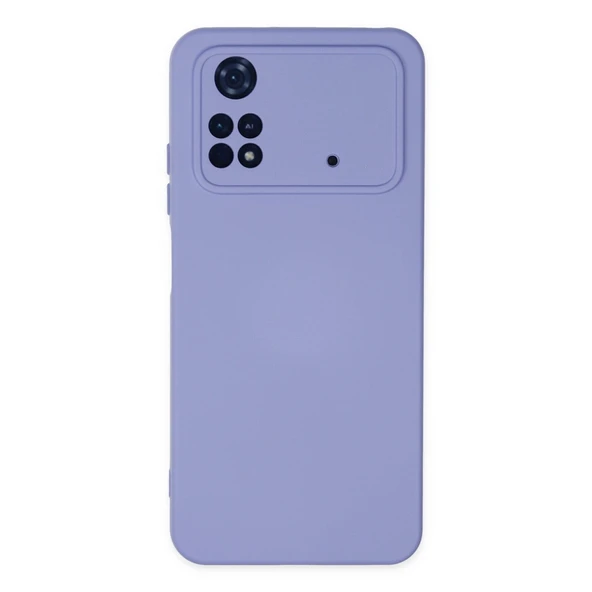 Xiaomi Poco M4 Pro 4g Kılıf Nano İçi Kadife Silikon - Lila ürün görseli 1