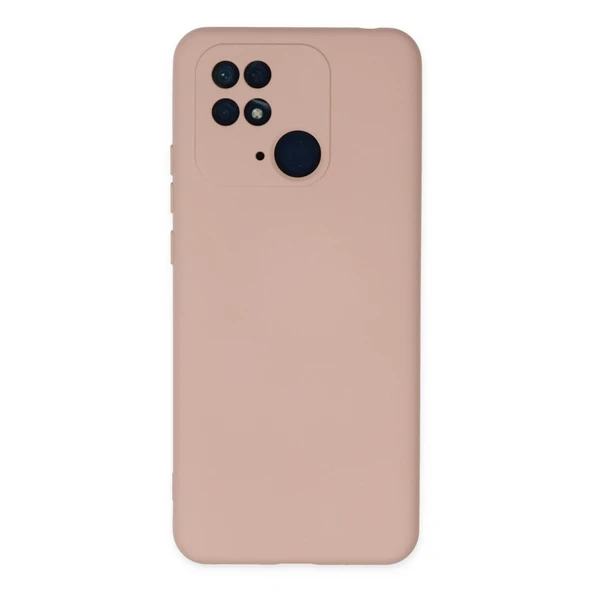 Xiaomi Redmi 10c Kılıf Nano İçi Kadife Silikon - Pudra ürün görseli 1