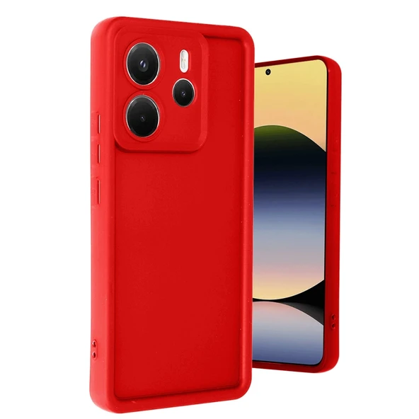 Xiaomi Redmi Note 14 4g Kılıf Viera Silikon - Kırmızı ürün görseli 1