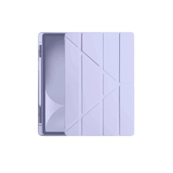 Apple İpad Pro 11 (2024) Kılıf Kalemlikli Hugo Tablet Kılıfı - Lila ürün görseli 1