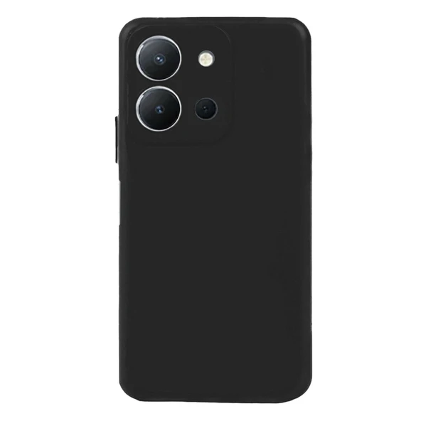 Vivo Y36 Kılıf Nano İçi Kadife Silikon - Siyah ürün görseli 1