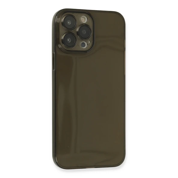 Apple İphone 13 Pro Max Kılıf Fly Lens Silikon - Siyah - Resim 2