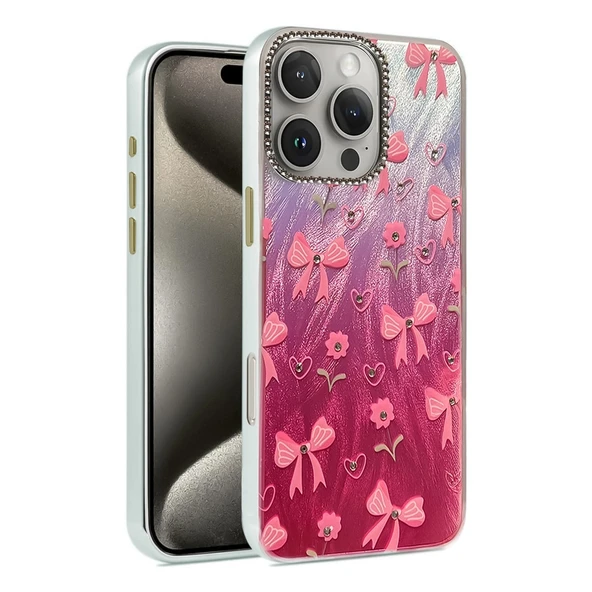 Apple İphone 16 Pro Max Kılıf Blade Aynalı Desenli Kapak - Desen 3 ürün görseli 1