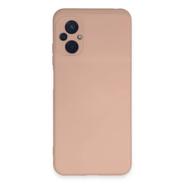 Xiaomi Poco M5 Kılıf Nano İçi Kadife Silikon - Pudra ürün görseli 1