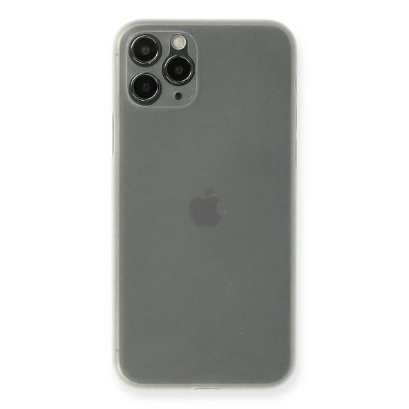 Apple İphone 11 Pro Kılıf Pp Ultra İnce Kapak - Beyaz ürün görseli 1