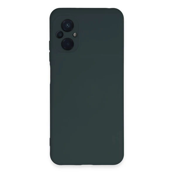 Xiaomi Poco M5 Kılıf Nano İçi Kadife Silikon - Koyu Yeşil ürün görseli 1