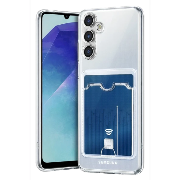 Samsung Galaxy A57 5g Kart Şeffaf Silikon - Şeffaf ürün görseli 1