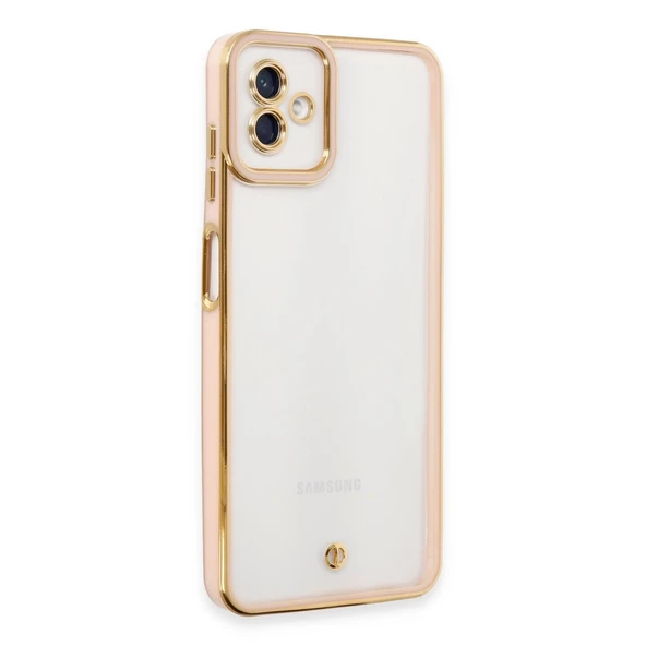Samsung Galaxy A04 Kılıf Liva Lens Silikon - Rose ürün görseli 1