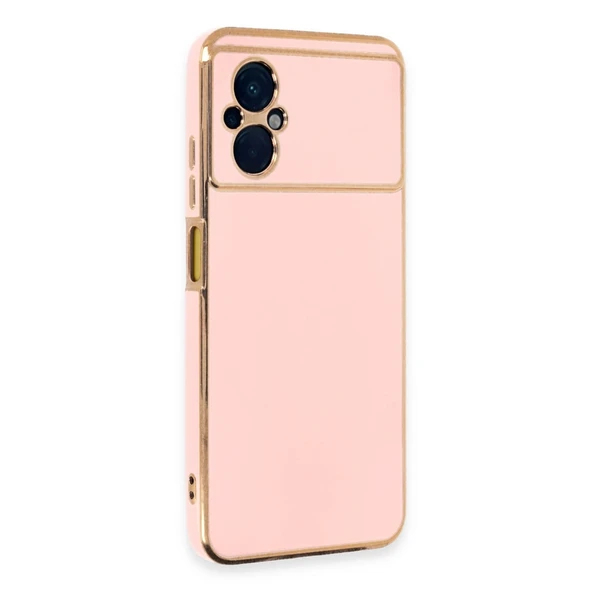 Xiaomi Poco M5 Kılıf Volet Silikon - Pembe ürün görseli 1