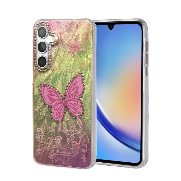 Samsung Galaxy A34 5g Kılıf Blade Aynalı Desenli Kapak - Desen 5 ürün görseli 1