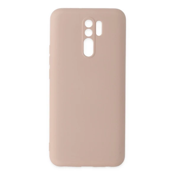 Xiaomi Redmi 9 Kılıf Nano İçi Kadife Silikon - Pudra ürün görseli 1