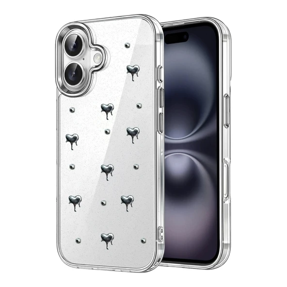 Apple İphone 16 Fiyonk Desenli Kapak - Desen 1 ürün görseli 1