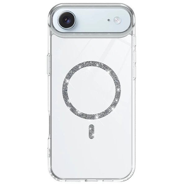 Apple İphone 17 Air Live Diamond Magsafe Kapak - Şeffaf - Resim 2