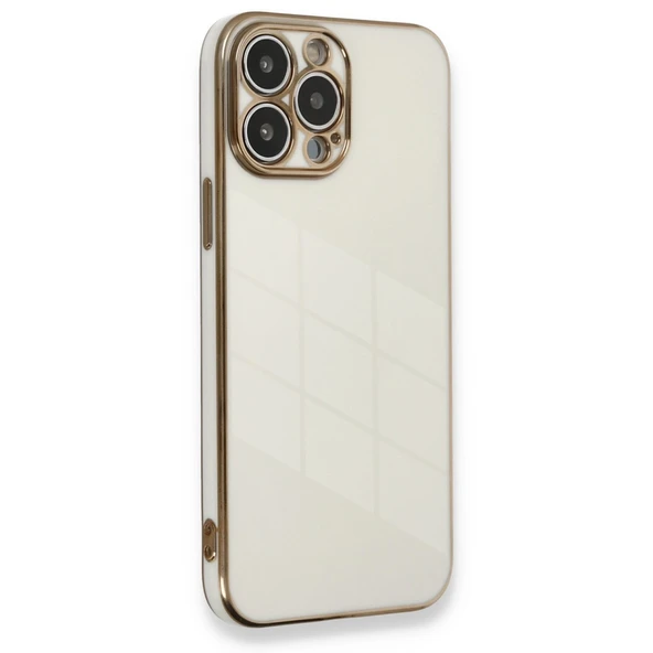 Apple İphone 13 Pro Max Kılıf Volet Silikon - Beyaz ürün görseli 1