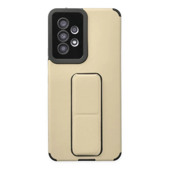 Samsung Galaxy A53 5g Kılıf Mega Standlı Silikon - Gold ürün görseli 1