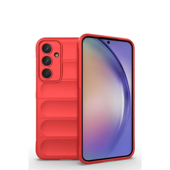 Samsung Galaxy M14 5g Kılıf Optimum Silikon - Kırmızı ürün görseli 1