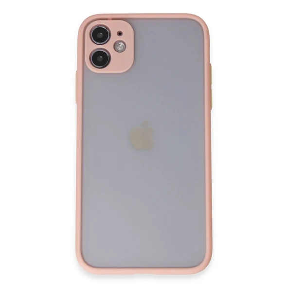 Apple İphone 11 Kılıf Montreal Silikon Kapak - Pembe ürün görseli 1