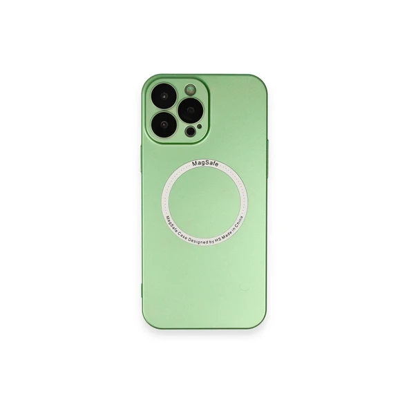 Apple İphone 13 Pro Kılıf Jack Magneticsafe Lens Silikon - Yeşil ürün görseli 1